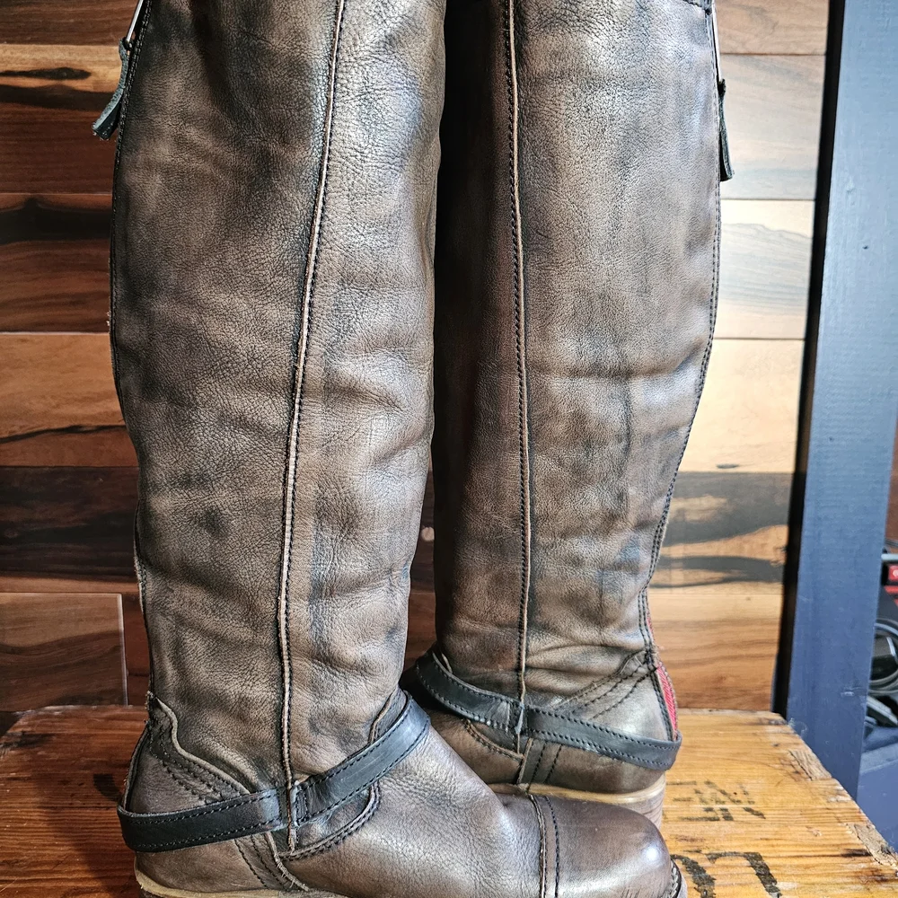 Freebird Roadey Women's Tall Boot-Black Size 9 - Picture 6 of 11